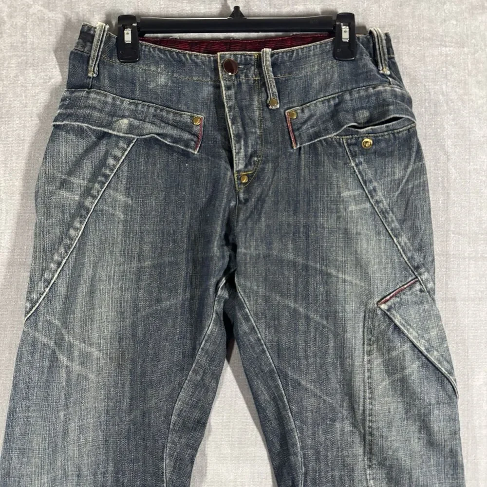 Vtg 2000’s Levi’s Engineered Jeans Men Size 33x32 Medium Wash Y2K Twisted Seams